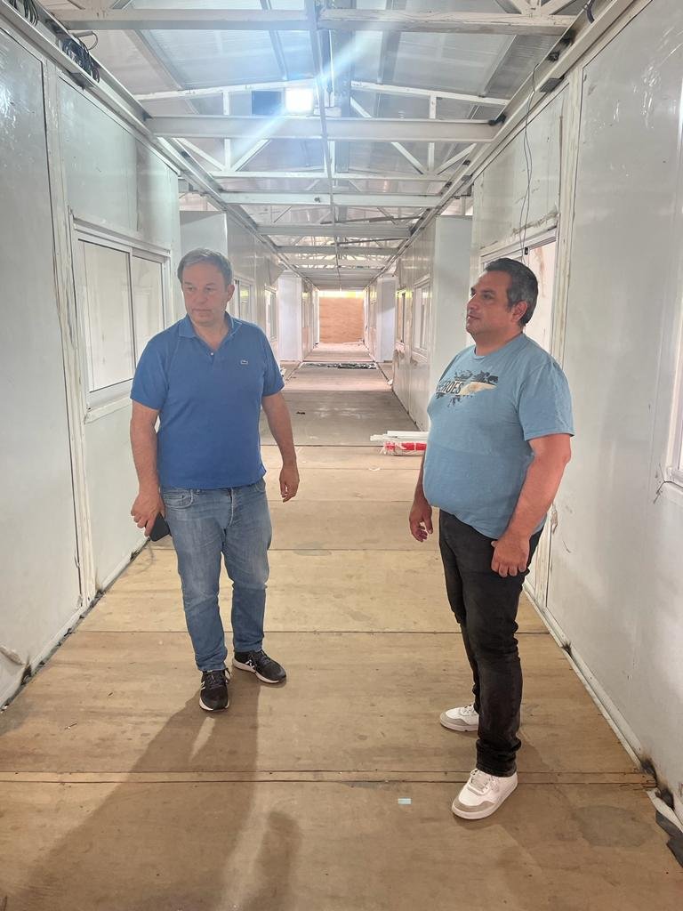 Avanza a todo ritmo la construcción del primer edificio para la escuela de la Policía Descentralizada de Brown