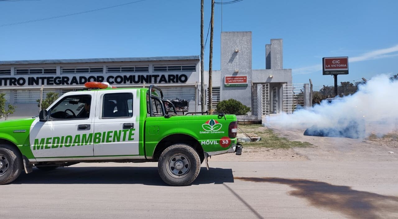 Echeverría: trabajos de fumigación en el distrito