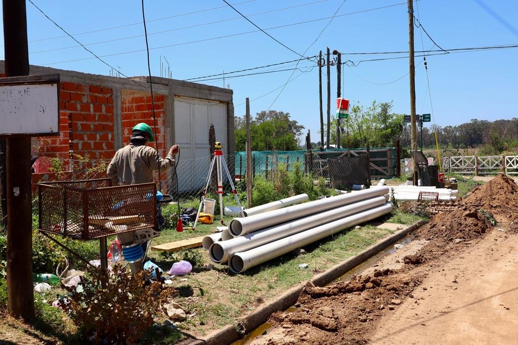Monte Grande Sur: avanza la obra de la nueva red cloacal