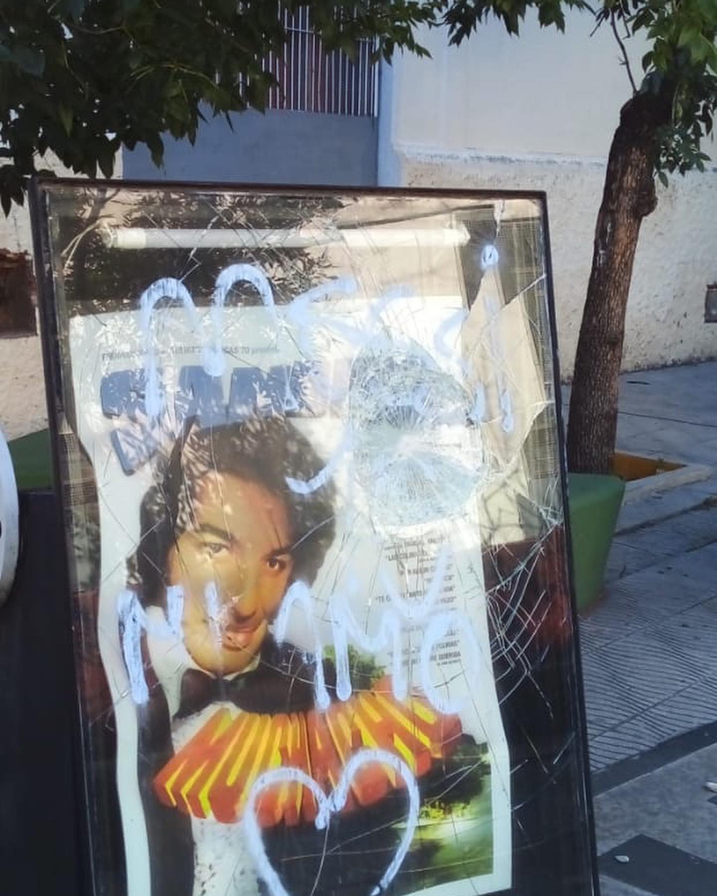 Lanús: detienen a un joven por vandalizar el paseo de Sandro