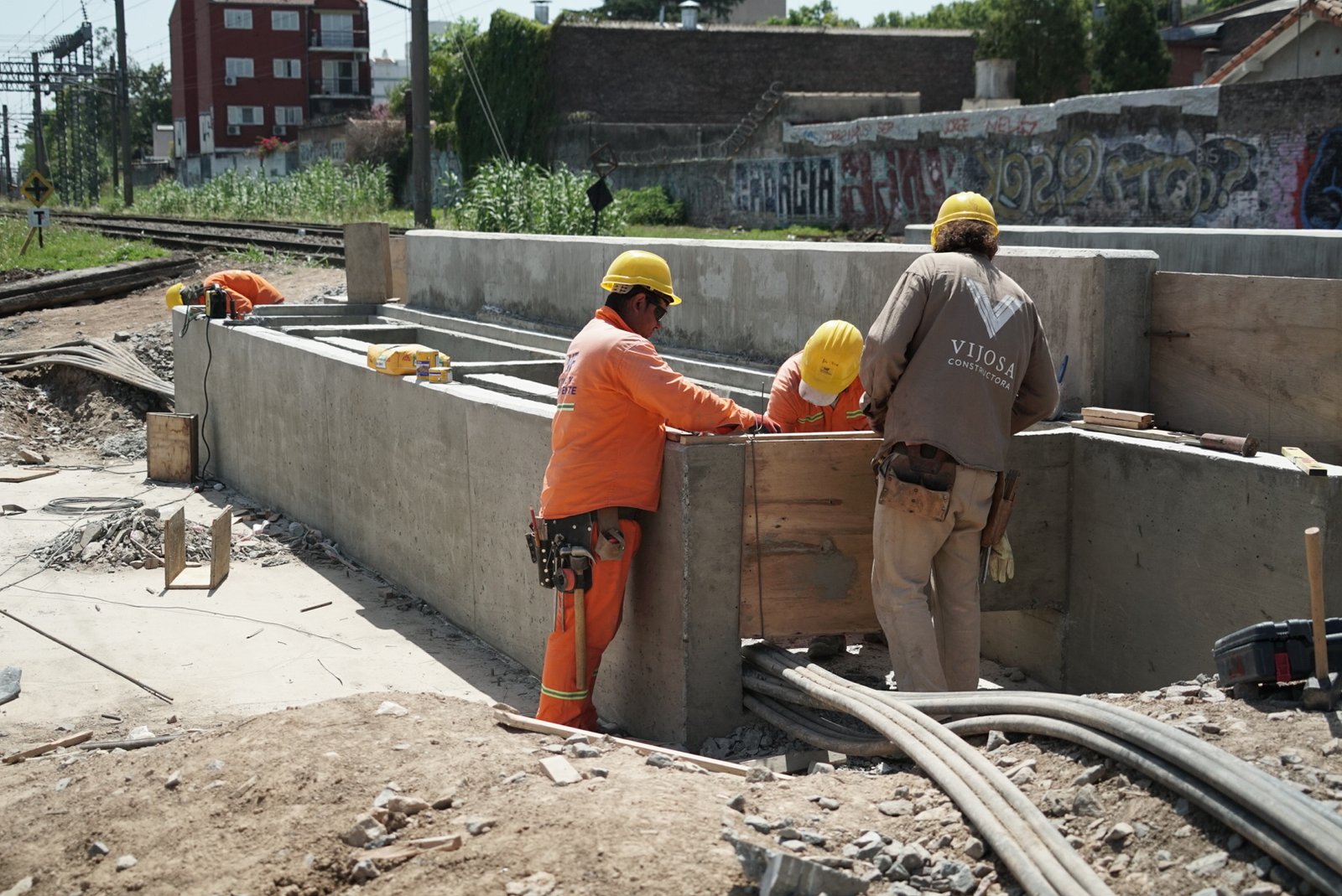 Monte Grande: avanza la obra del paso bajo nivel Rebizo-General Paz