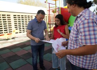 Fernando Gray recorrió las obras en la Unidad Sanitaria N°15 de Monte Grande