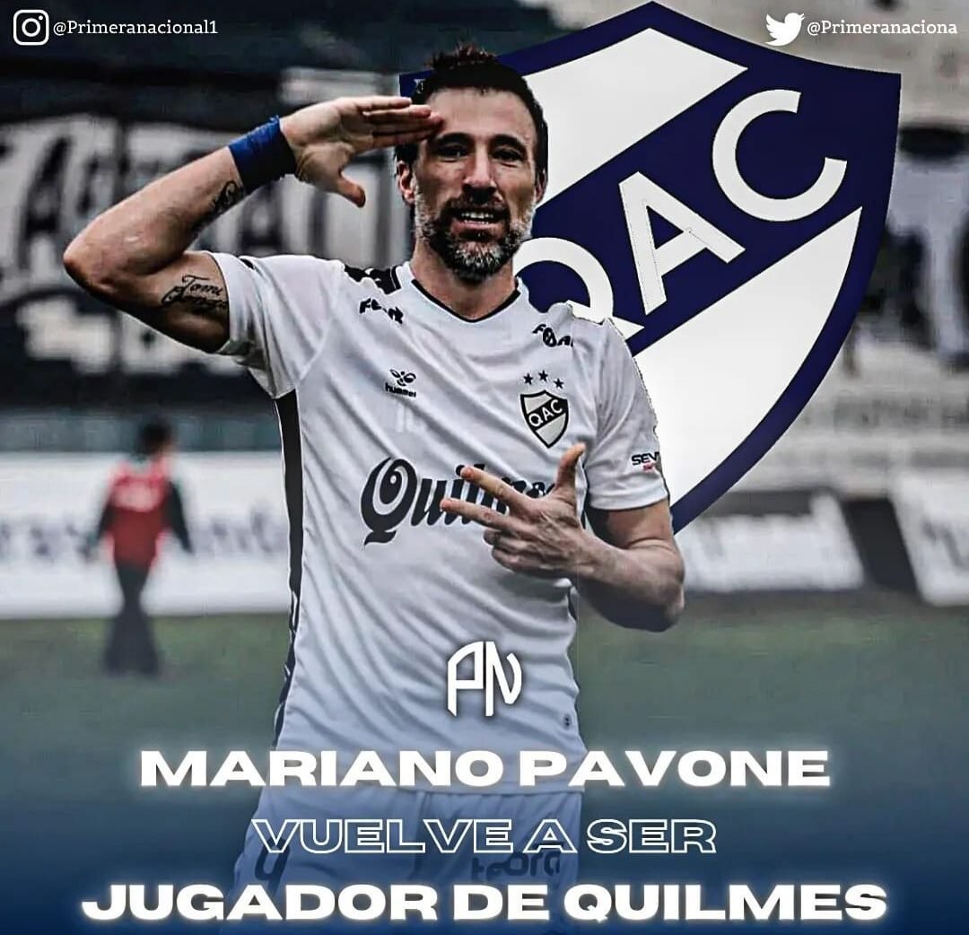 Pavone se retirará en Quilmes y se sumará al plantel para jugar unos minutos
