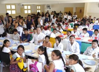 Hogar Escuela Evita: Fernando Gray participó del inicio de clases e inauguró la obra de remodelación de la cocina y el comedor
