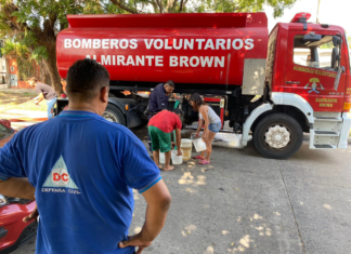 El Municipio de Brown abastece con agua a los barrios, instituciones y hospitales