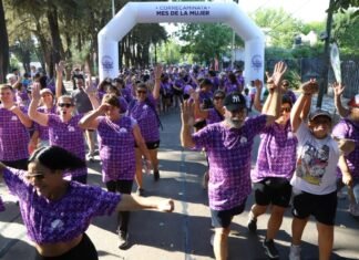 Echeverria: cerca de 1.000 vecinas y vecinos participaron de la correcaminata por el Mes de la Mujer