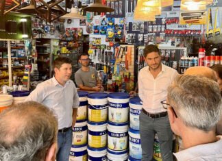 Con el foco en la seguridad del conurbano, Pablo Domenichini recibió a Maximiliano Pullaro en Esteban Echeverría