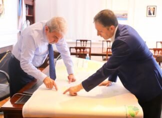 Fernando Gray se reunió con el ministro de Seguridad de la Nación, Aníbal Fernández