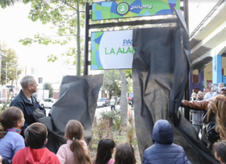 Ferraresi inauguró un nuevo parque en Sarandí