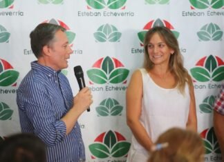 Fernando Gray y Malena Galmarini inauguraron la ampliación de la red cloacal en Esteban Echeverría