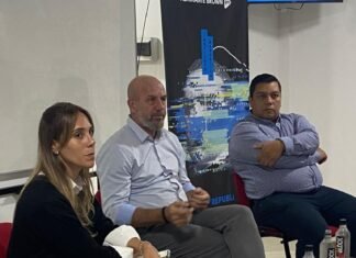 Waldo Wolff en Burzaco junto a Serrano Gómez