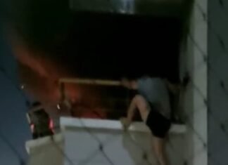 En el centro de Lanús: bomberos controlan incendio en un séptimo piso