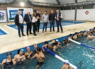 Cascallares y Fabiani pusieron en marcha la Escuela de Guardavidas de Brown