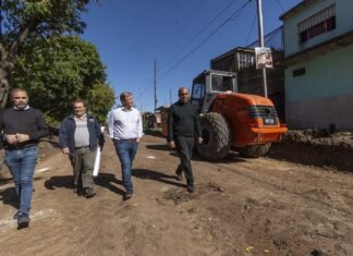 Cascallares recorrió nuevas obras de pavimentación junto a vecinos
