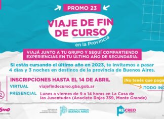 Viaje de Fin de Curso: continúa abierta la inscripción para estudiantes del último año de secundaria