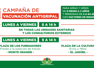 Echeverría: campaña de vacunación antigripal