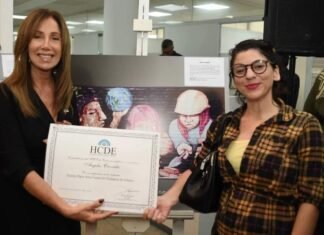 Dulce Granados encabezó la entrega de distinciones por la campaña «Ezeiza hace arte contra la violencia de género»