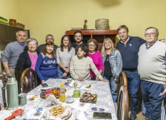 Cascallares y Fabiani visitaron a Ida, una vecina browniana que cumplió 100 años