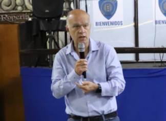 En Ituzaingó, Grindetti criticó la nueva policía de aproximación barrial creada por Kicillof