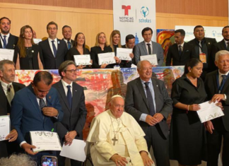 Jornadas “Ciudades Eco-Educativas”: Marina Lesci junto con el Papa Fracisco en el Vaticano