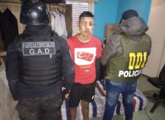 Detienen a uno de los presuntos autores del crimen del oficial en Echeverría