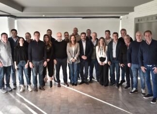 Rodríguez Larreta junto a los miembros de la Mesa Política del PRO Provincia de Buenos Aires