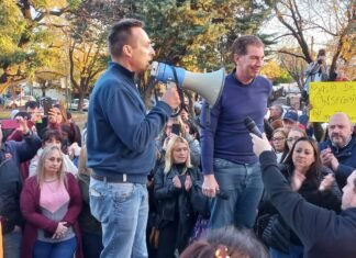 Diego Santilli visitó San José de la mano de Guillermo Viñuales