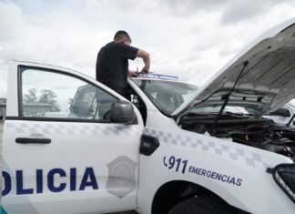 Echeverría: se instalaron los equipos de comunicación y rastreo en los nuevos patrulleros