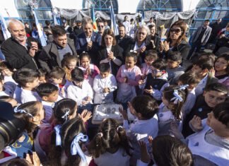 Cascallares y Fabiani participaron del acto por el 150° aniversario de la Escuela N°3 de Burzaco