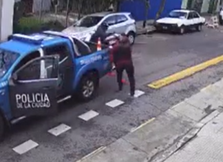 La Policía de la Ciudad salvó a una mujer amenazada con un arma por su expareja