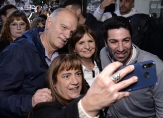 Con eje en la inseguridad y en la inflación, Bullrich y Grindetti recorrieron Lomas y Brown