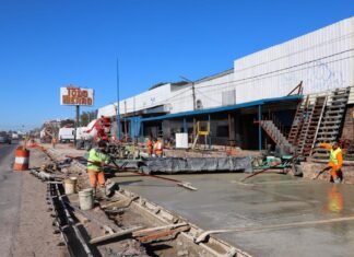 El Municipio de Esteban Echeverría avanza con la repavimentación de la Ruta 4