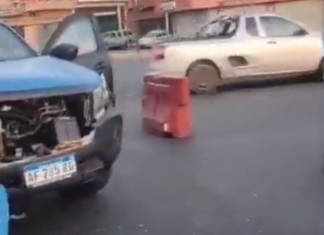 Nueva Pompeya: seis heridos al chocar un colectivo y una patrulla policial