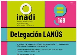 Funciona en la UNLa una delegación del INADI para denunciar cualquier situación de discriminación