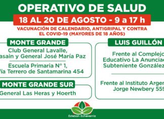 Echeverría: avanzan los operativos territoriales de vacunación