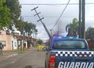 El Municipio de Echeverría intimó a Edesur por la caída y el mal estado de más de 50 postes que representaban riesgo para la seguridad pública