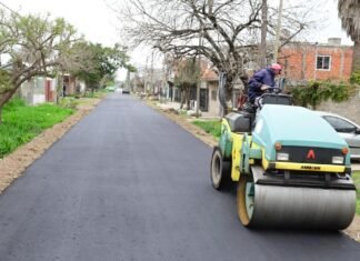 Nuevos trabajos de pavimentación en Esteban Echeverría