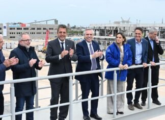Dock Sud: Alberto Fernández, Katopodis y Massa dieron inicio al proceso de puesta en marcha del Nuevo Sistema Riachuelo