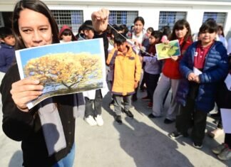 Día del Árbol: El Municipio de Esteban Echeverría realizó una jornada educativa en la Escuela Primaria N° 50 de 9 de Abril