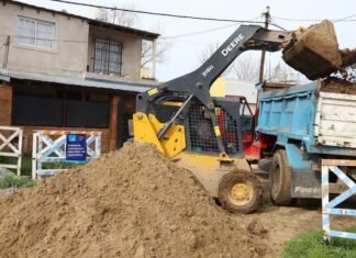 El Municipio de Esteban Echeverría avanza en la construcción de la nueva red cloacal en Monte Grande Sur