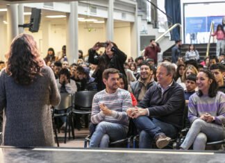 Cascallares y Fabiani participaron del encuentro «Jóvenes y Memoria» junto a estudiantes brownianos