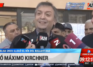Máximo Kirchner: «Que sea un día en paz para todos aquellos que van a votar»