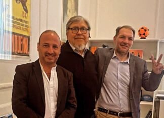 Lucas Abd y Cristian del Rosario se reunieron con Fernando «Chino» Navarro en Casa de Gobierno