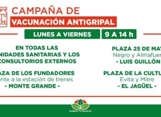 Esteban Echeverría: continúa la campaña de vacunación antigripal
