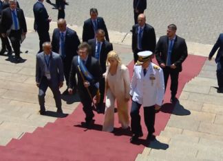 Milei llegó a Casa Rosada luego de hablar frente al Congreso