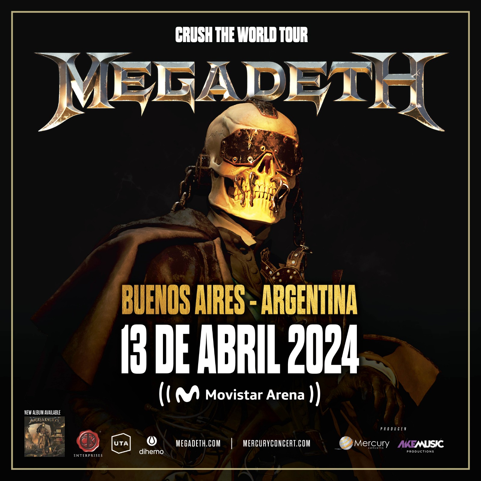 megadeth tour 2022 latinoamerica