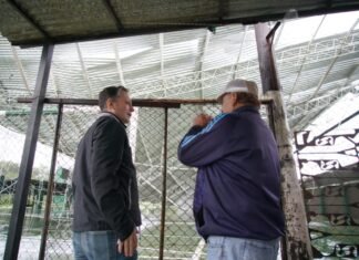 Fernando Gray recorrió espacios afectados por el temporal y equipos comunales efectuaron trabajos en calle