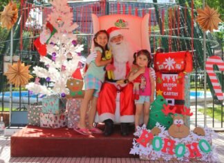 Esteban Echeverría: Papá Noel recibió a cientos de chicas y chicos en Plaza Mitre