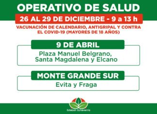 Echeverría: continúan los operativos territoriales de salud