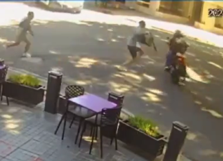 Violenta salidera bancaria en pleno centro de Lanús: motochorros robaron un millón y medio de pesos